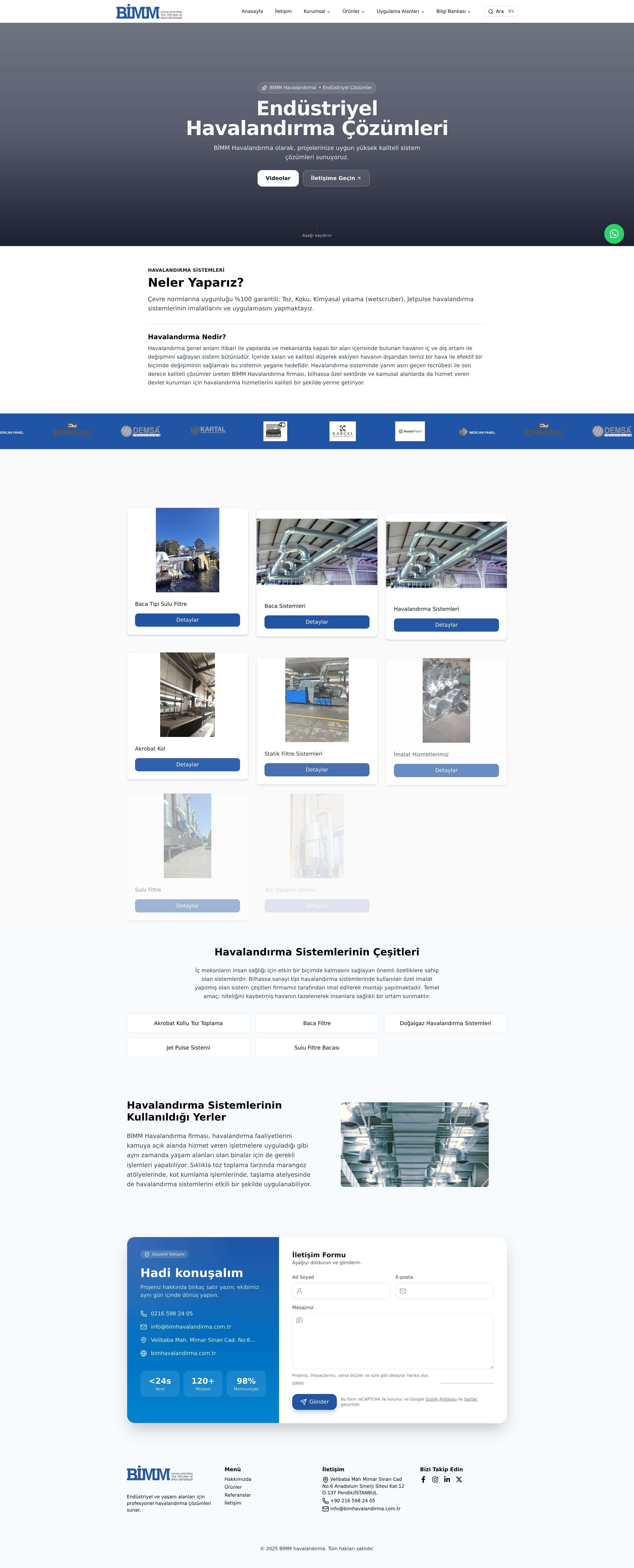 Bimm Havalandırma Web Site