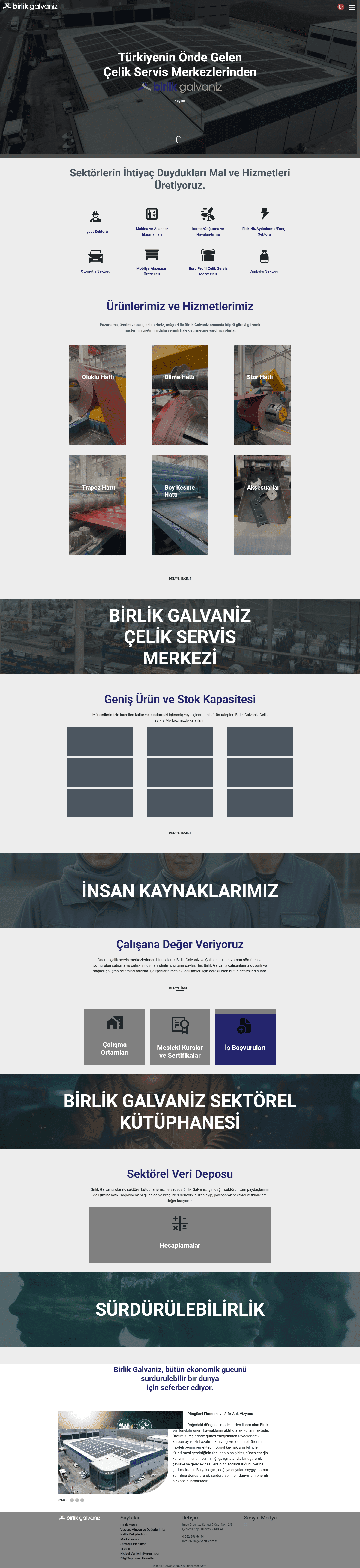 Birlik Galvaniz Web Tasarım