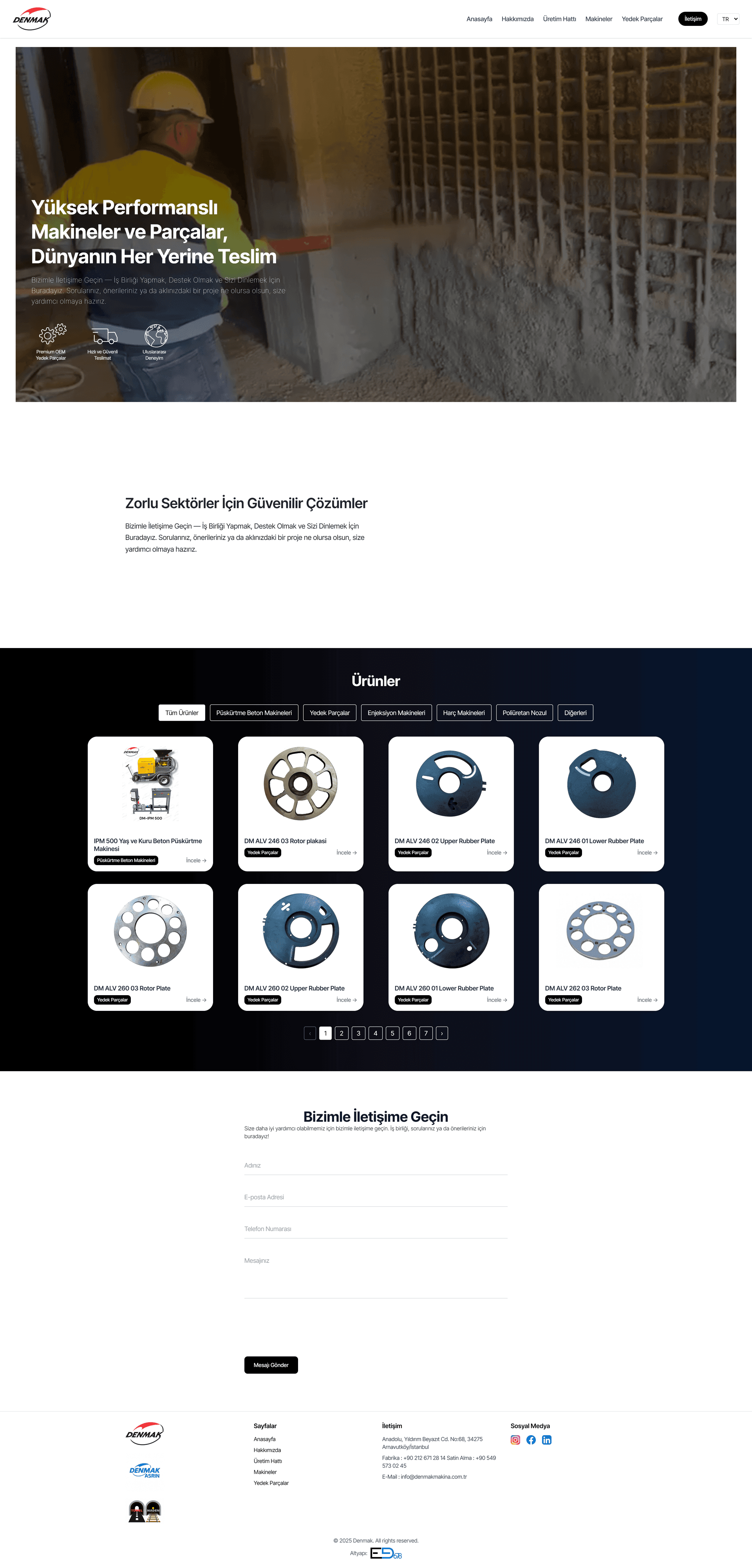 Denmak Makina Web Site